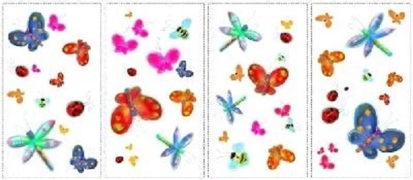 ROOM MATES Kinder Wandsticker Schmetterlinge | Kinderzimmer Wandtatoo | Wanddeko - Bild 1 von 1