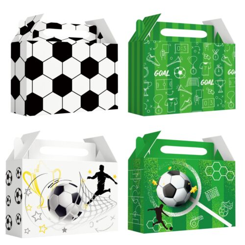 Soccer Party Treat Boxes, 24 Pcs Soccer Goody Boxes Set - party decorations