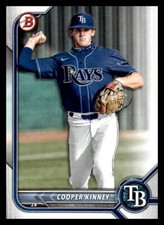 2022 Bowman  Cooper Kinney #BP-54 Tampa Bay Rays Baseball Card