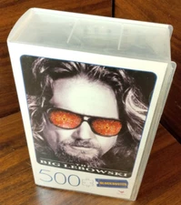 The Big LEBOWSKI Movie 500-Piece Puzzle in Plastic Retro Blockbuster Case NEW