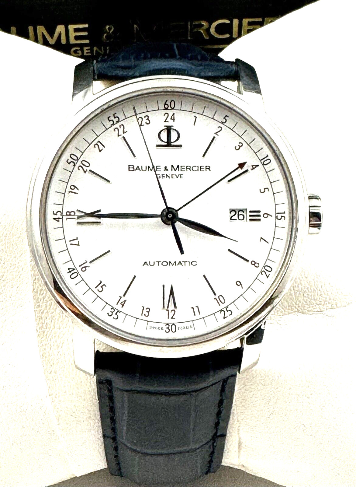 Baume Mercier Classima XL Executive GMT Automatic Watch  M0A08462- Exc. Cond...