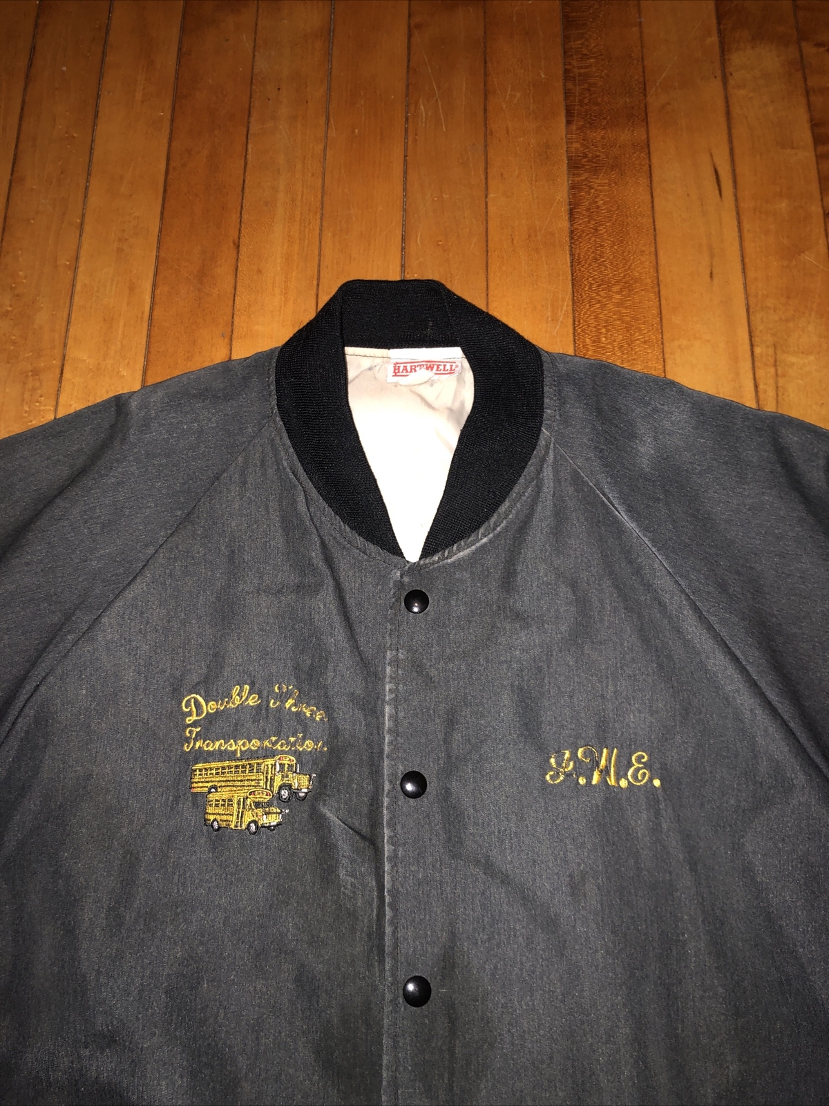 vtg workwear jacket cursive script dickies carhar… - image 3
