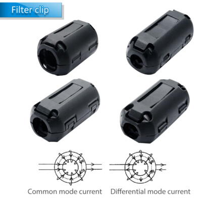 15 Stück Ferritkerne Ringe 5mm – RFI/EMI Entstörfilter Für Kabel, Audio/Video, USB, 5x13x25 Mm