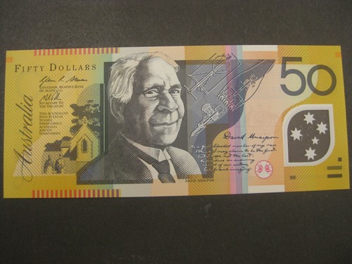 $50 2014 General Prefix Unc R522c Stevens/Parkinson Australia Polymer Note - Picture 2 of 2