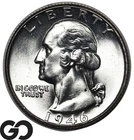 1946 Washington Quarter *Blast White*, Solid Gem BU++