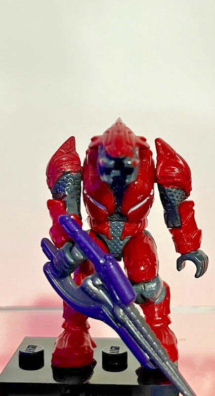 HALO MEGA BLOKS RED ELITE COMBAT MINI FIGURE 96965 VERSUS COVENANT LOCUST ATTACK