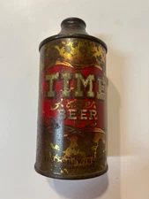 Time Lager Beer Cone Top - Internal Revenue Tax Paid - Time Brewing Co, Dallas
