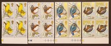 GB Stamps 1980 Bird Protection Act Centenary blocks of 4 MNH SG1109/12 A275