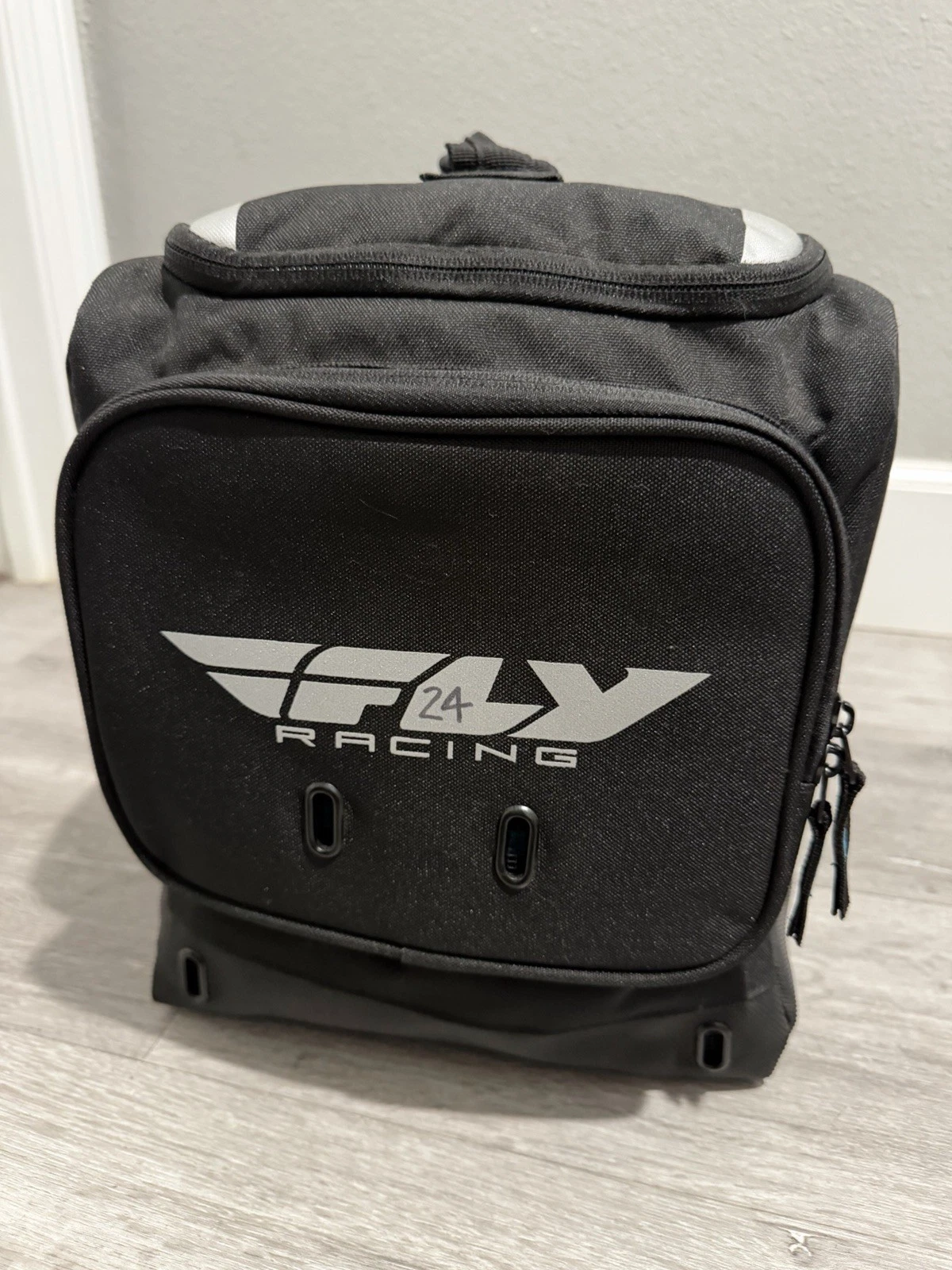 FLY RACING MATTE BLACK FORMULA CC DOT FULL FACE HELMET SIZE MEDIUM WITH CASE