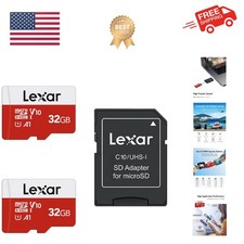 32GB Micro SD Card 2 Pack, microSDHC UHS-I Flash Memory Card with Adapter - U...