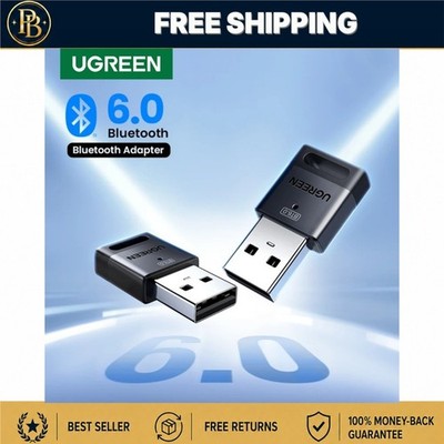 UGREEN USB Bluetooth 6.0 Adapter Dongle for Windows PC Keyboard Mouse