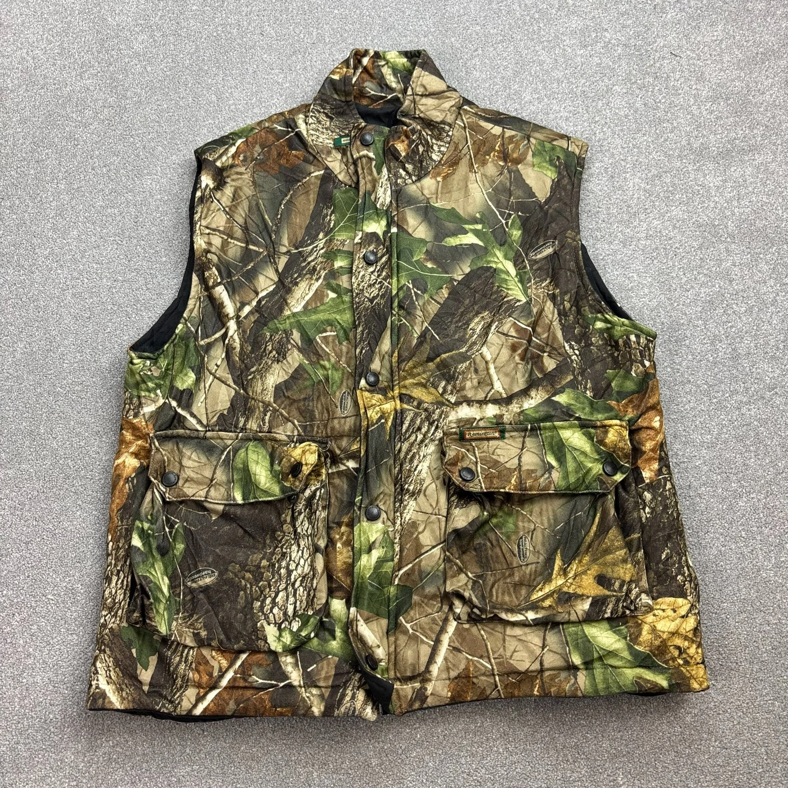 RealTree Jacket Adult Medium Brown Work Wear Camo Hunting Vest Padded Lined Men