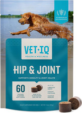 Glucosamine Hip  Joint Supplement for Dogs, 60 Soft Chews, Joint Support Supple