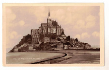 1937 Real Photo PC: Le Mont Saint Michel, France – Mailed to Cleveland, Ohio