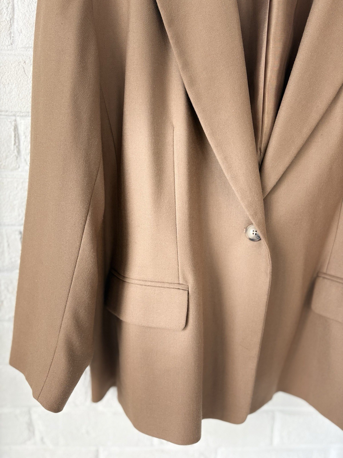 EUC Pendleton 100% Virgin Wool Camel Lined Blazer… - image 4