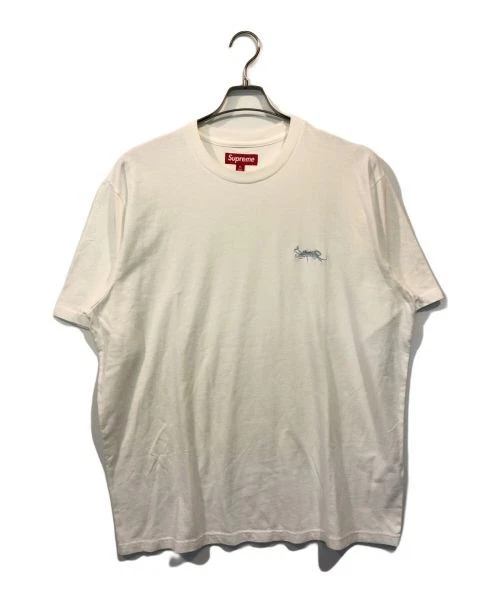 T shirt homme Supreme Washed Tag S/S mode XL blanc logo graphique