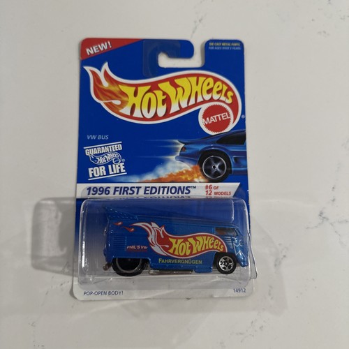Hot Wheels #372 VW Bus 14912 1996 First Editions Pop-Open Body #16001 ...