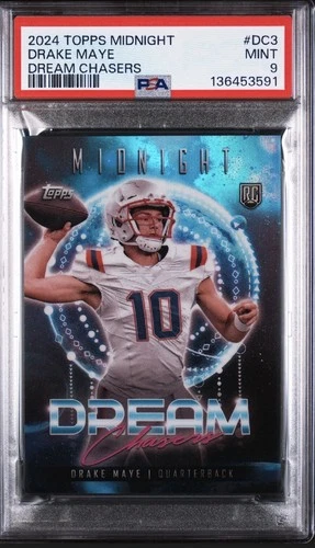2024 Topps Midnight Dream Chasers Drake Maye #DC3 Rookie RC Case Hit SSP PSA 9