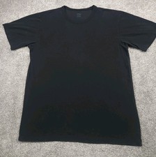 Airism Uniqlo T Shirt Mens Medium Black Fade Stretch Dri Wicking