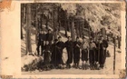 WW2 WWII German Military Wehrmacht Army Photo Postcard Students League Skiing