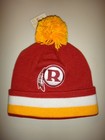 Men's Washington Redskins NFL Mitchell & Ness Cuffed Pom Knit Beanie Hat OSFA