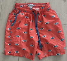 Mr.Swim 7" Men's Swim Trunks in Orange Riding Sailboat