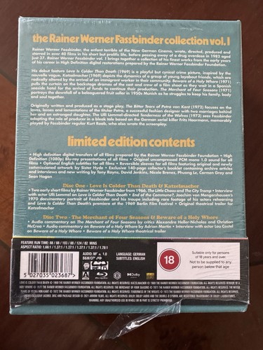 The Rainer Werner Fassbinder Volume 1 (1969-1973)Limited Edition Blu Ray Box Set - Picture 2 of 6
