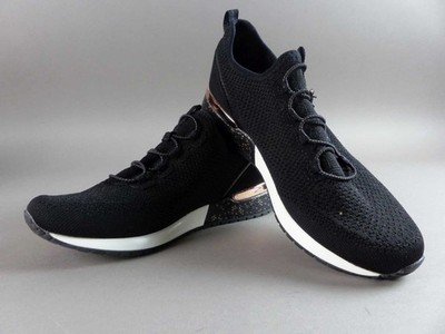 Venice Damen Schuhe Sneaker Gr. 40 schwarz Textil Turnschuhe Laufschuhe neus (W)