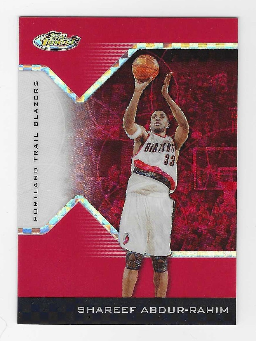 2004-05 Topps Finest Red Xfractor Shareef Abdur-Rahim Parallel Card-#/99