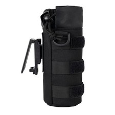 Tactical Bottle Pouch Holder w/Rotatable Duty Belt/MOLLE Clip Backpack Sport ...