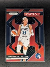 2024 Panini Prizm Monopoly - Napheesa Collier - Red Prizm #WNBA9 /99 LYNX