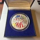 1999 Painted Walking Liberty American Eagle One Dollar Coin 1 oz Silver Bullion