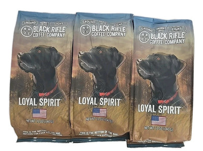3-PACK Black Rifle Coffee Company Loyal Spirit Light Roast Ground 12oz Exp 04/26