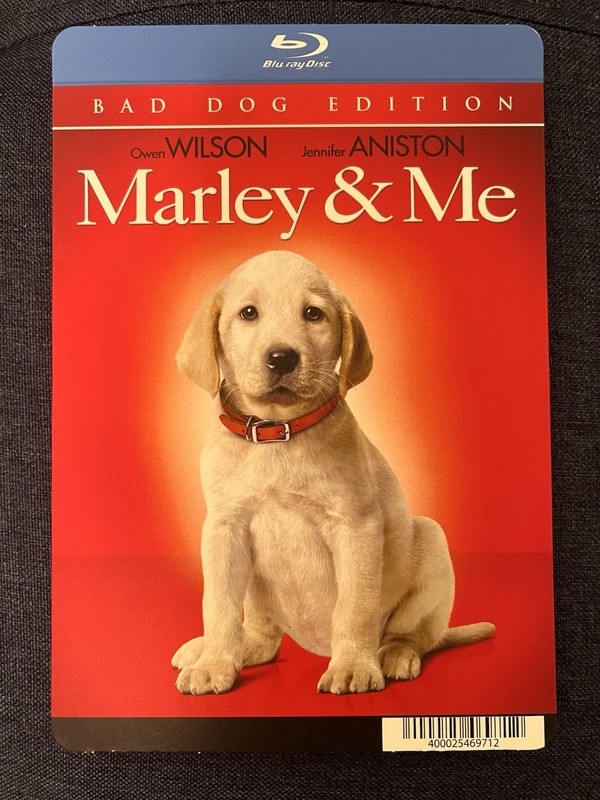Marley & Me BLOCKBUSTER DVD BACKER CARD ONLY 5.5"X8"