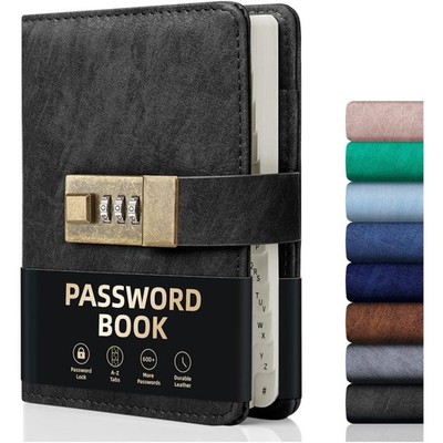 Passwort-Organizer mit Schloss   Ideal zur Verwaltung Ihrer Online-Informationen