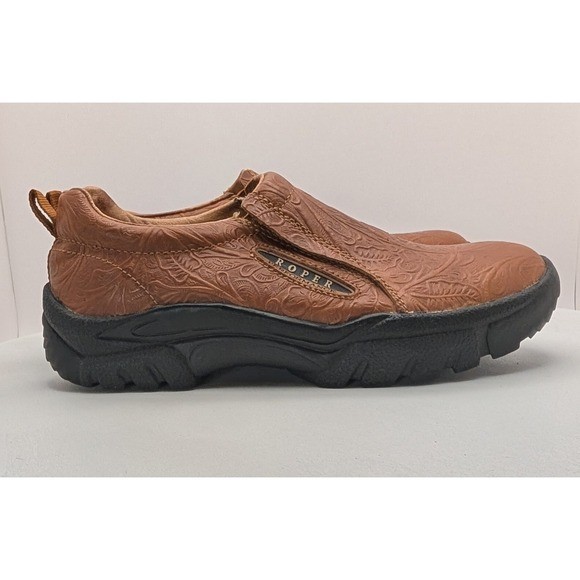 Roper Performance Women's Brown Embossed Leather … - image 8