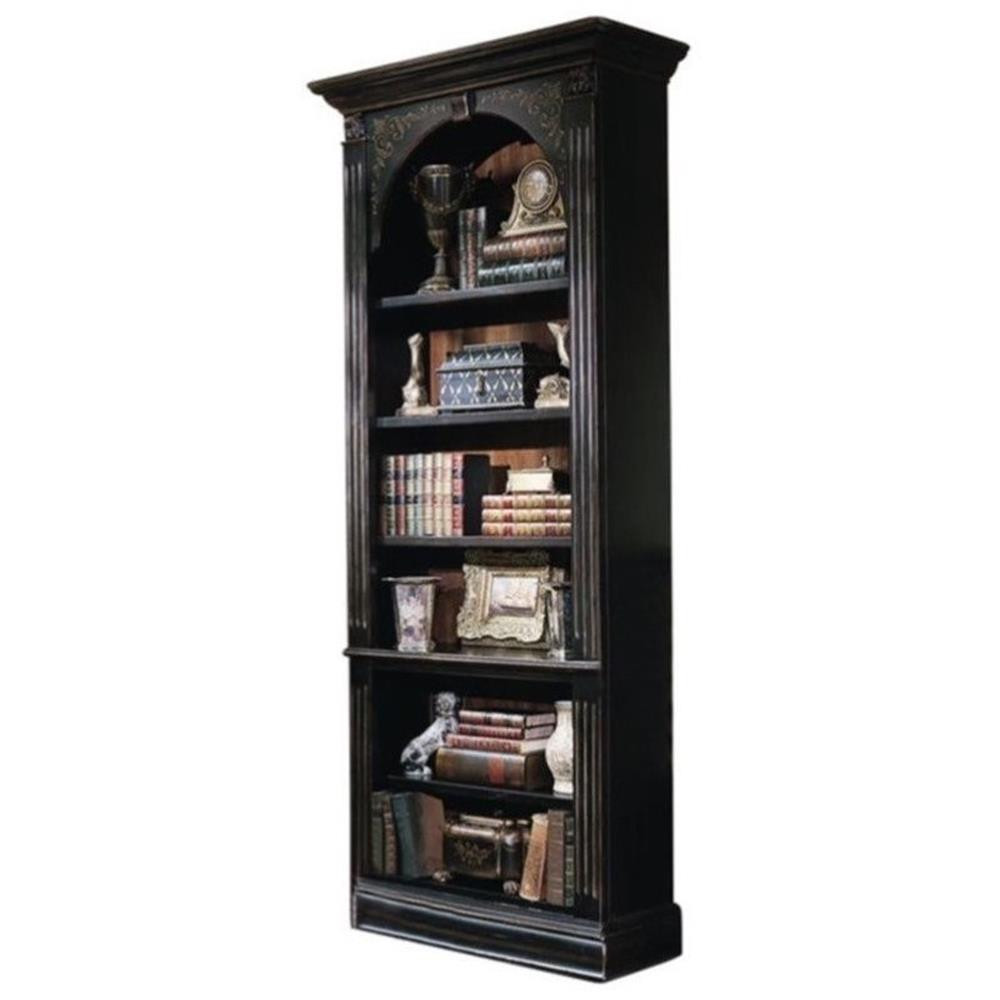 セブンシーズ　ザ　フッカー　The Hooker Seven Seas 6-Shelf Wood-Framed Bookcase in Black Finish by
