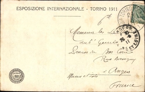 Ak Torino Turin Piemonte, Esposizione Internazionale 1911,... - 3781777 - Picture 2 of 2