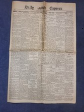 Daily Express Newspaper, April 24th 1900, Issue No. 1, Reproduction