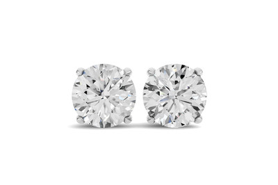 0,40-4 kt im Labor gezüchtete Diamant Ohrstecker 14 K Gold Damen 4 Krappen Schraubverschluss VVS
