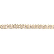 1.51ctw Round Cut Diamond S-Link 7" Tennis Bracelet 10k Yellow Gold 10.95 Grams