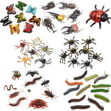10Pcs Fake spider/Fly/ant/snake Plastic Insect Funny Joke Prank Props Party Gift