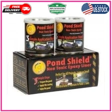 SKU-BLACK-3GA Non Toxic Pond Shield Epoxy Paint, 3-qt, Black