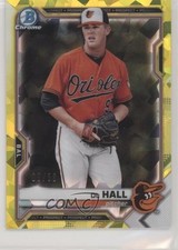 2021 Bowman Sapphire Edition Chrome Prospects Yellow Refractor 6/50 DL Hall uk2
