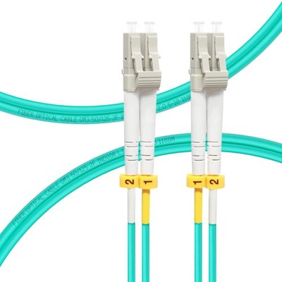 Glasfaser Patchkabel LC LC OM3 0,5m 10Gb Multimode Kabel Schwarz
