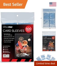 500 Count Ultra Clear Card Sleeves for Standard Trading Cards 2.5" x 3.5"