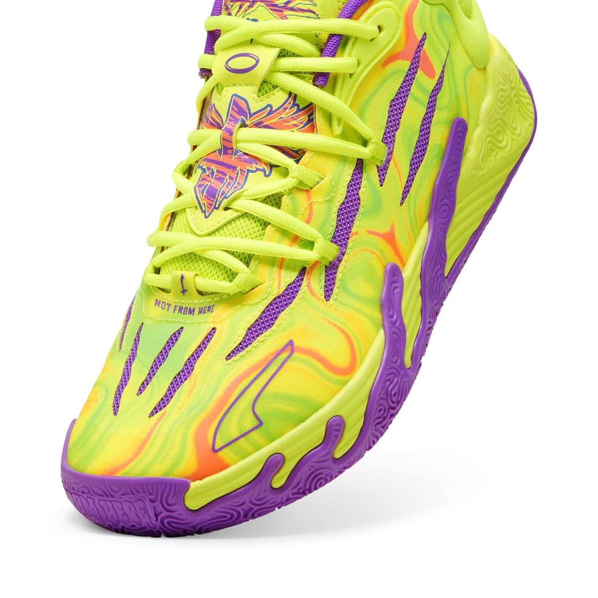 Puma Lamelo Ball MB.03 Spark 37989801 Mens Green Athletic Basketball Shoes Sz7 Puma LaMelo Ball MB.01 Lo Green Gecko/Volt 376941-07 New in  main image 4