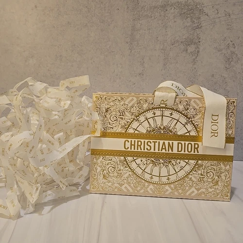 Sac emballage cadeau Christian DIOR Holiday 2024 édition limitée blanc et or NEUF