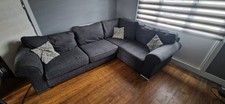 Grey Fabric Corner Sofa
