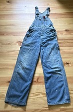 Vintage Looking Dickies Light Blue Corduroy Overalls Coveralls 29x31 Inseam 28"